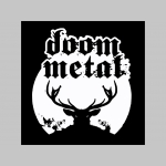 Doom Metal čierne trenírky BOXER s tlačeným logom,  top kvalita 95%bavlna 5%elastan